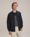 Chamarra Bomber Beige,AZUL MARINO